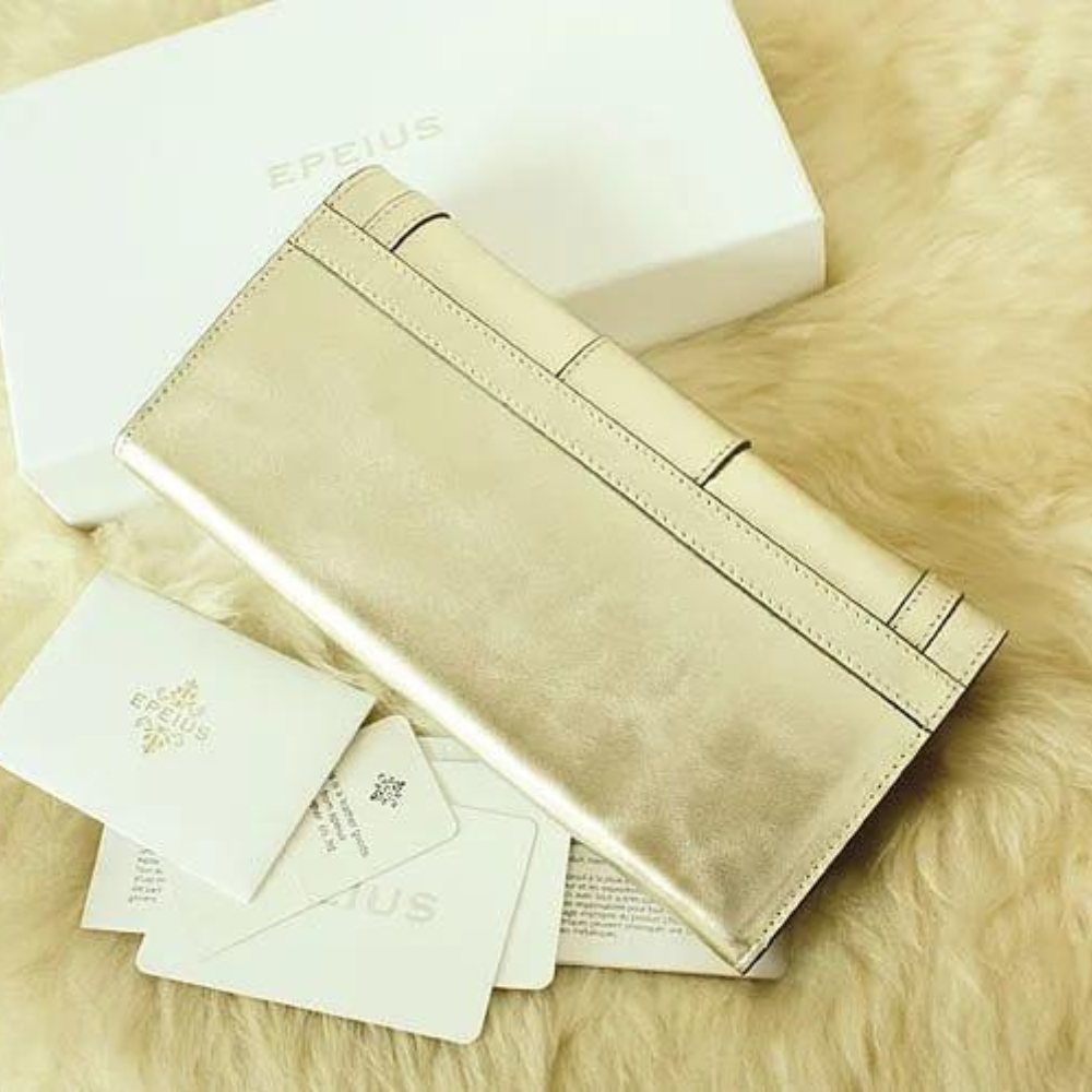 Grand Portefeuille Femme Luxe Or