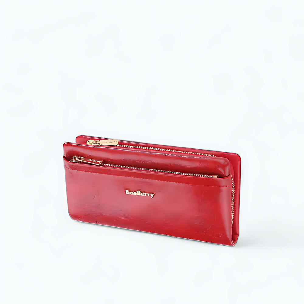 Grand Portefeuille Femme Rouge Rouge