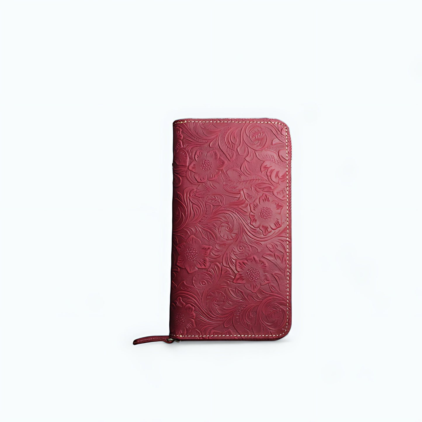 Grand Portefeuille Femme Rouge Cuir Rouge