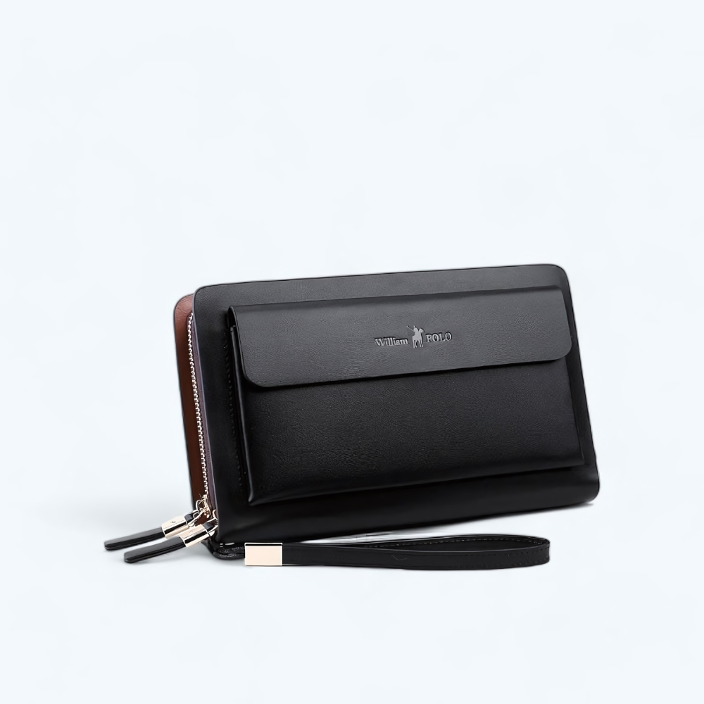 Grand Portefeuille Homme Cuir Noir