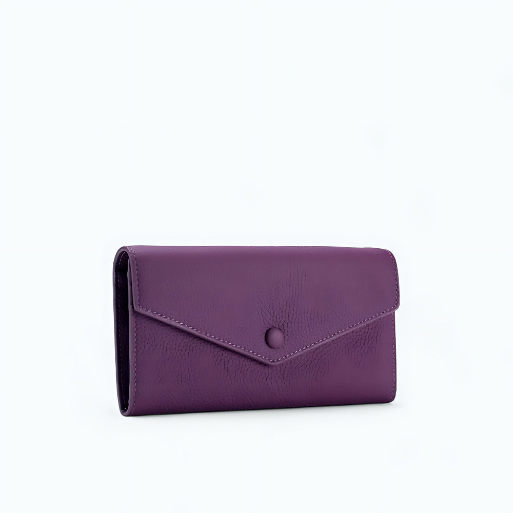 Grand Portefeuille Porte Monnaie Femme Violet