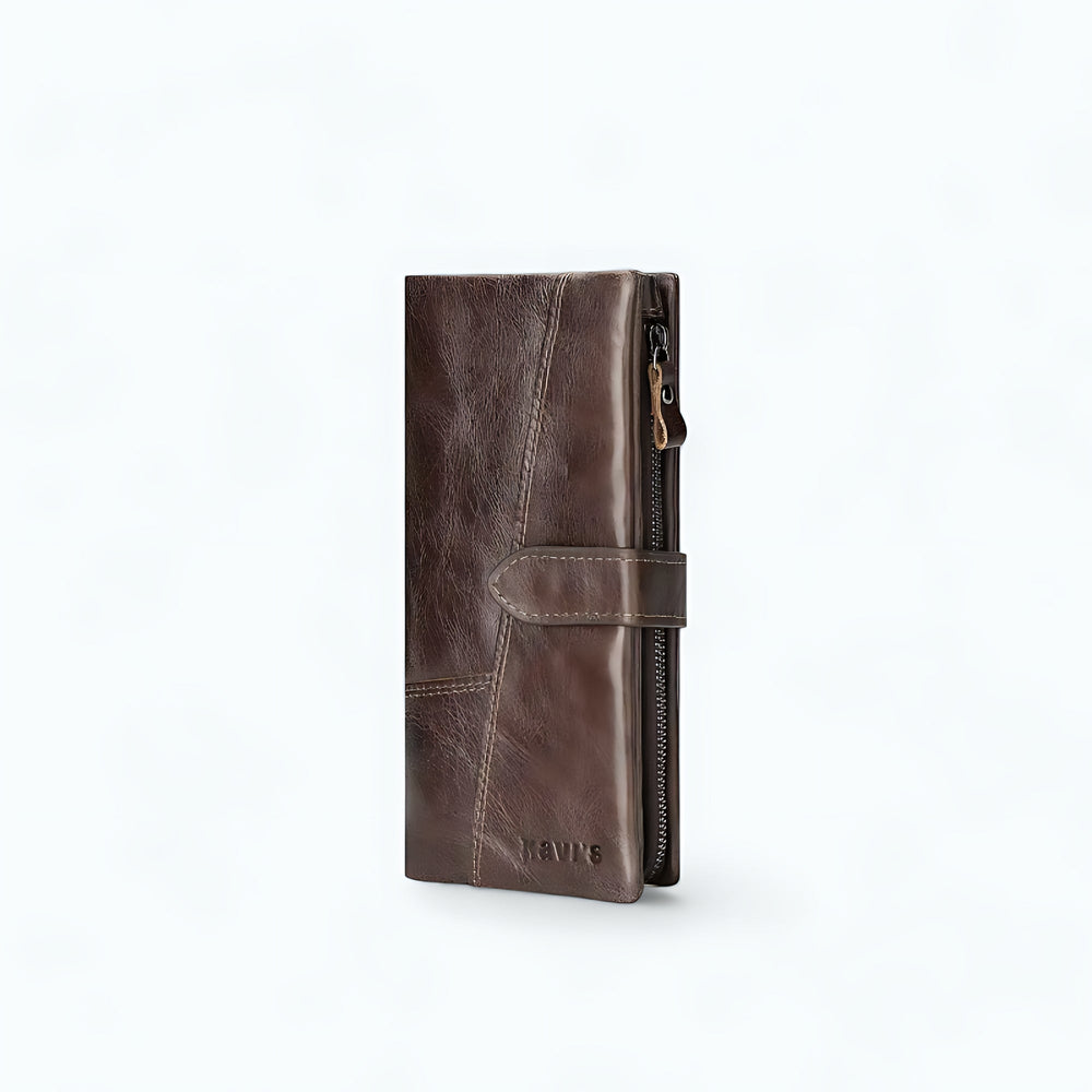Gros Porte Monnaie Femme Marron