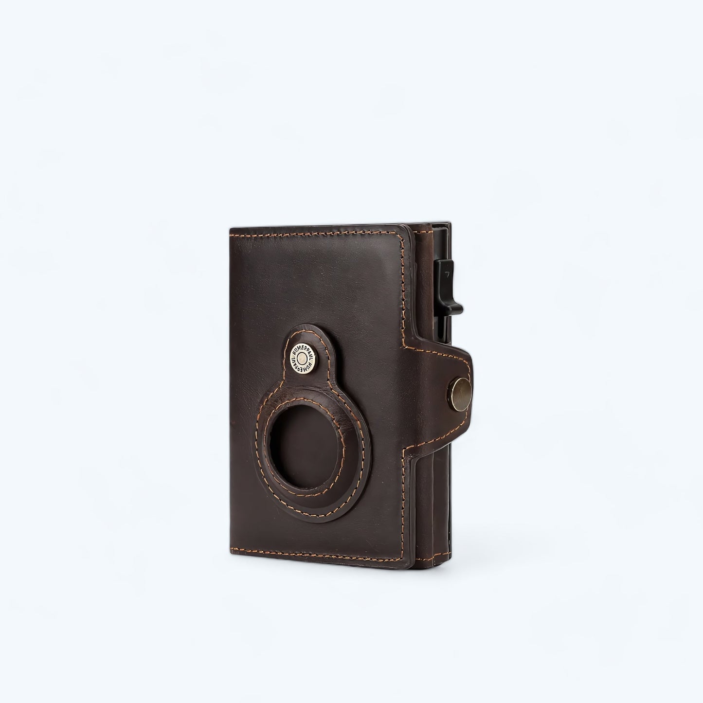 Petit Porte Carte Homme Cuir Marron Marron