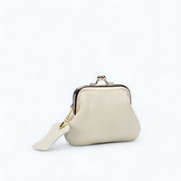 Petit Porte Monnaie Cuir Femme Blanc