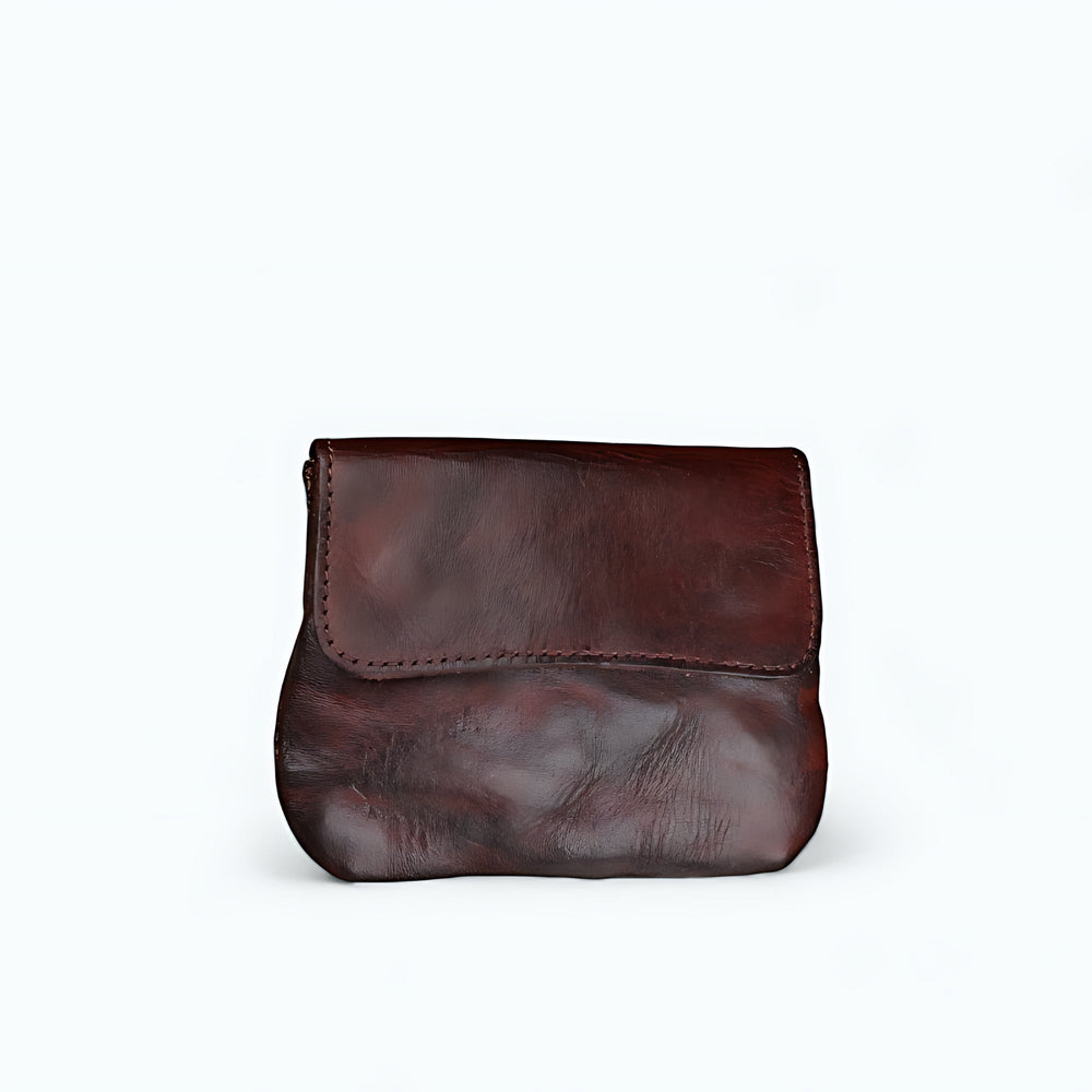 Petit Porte Monnaie Cuir Homme Marron