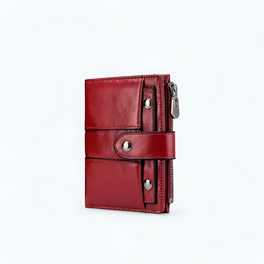 Petit Porte Monnaie Rouge Femme Rouge