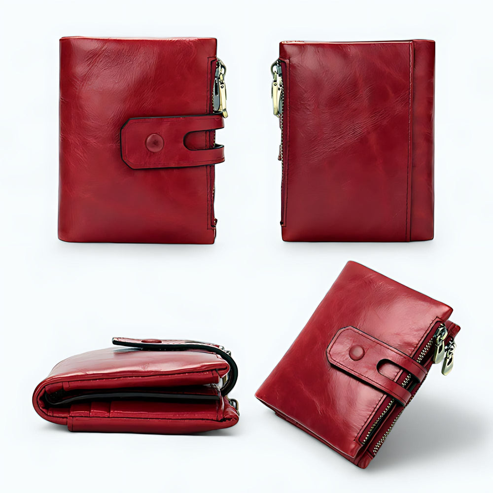 
                  
                    Petit Portefeuille Femme Rouge Bordeaux
                  
                