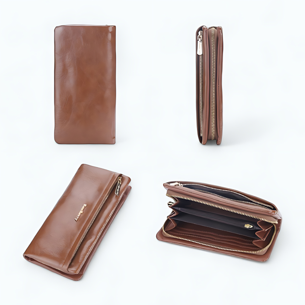 
                  
                    Petit Portefeuille Femme - Taille Moyenne Marron
                  
                