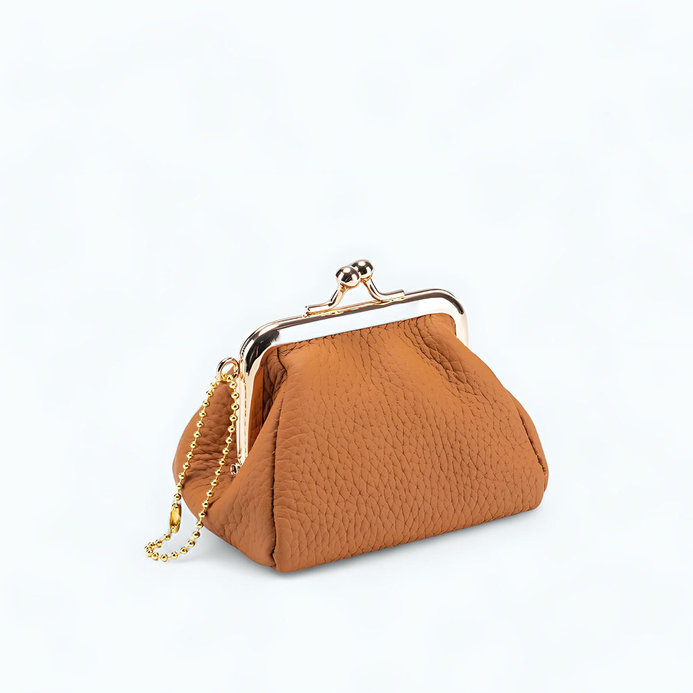Petite Pochette Porte Monnaie Femme Camel