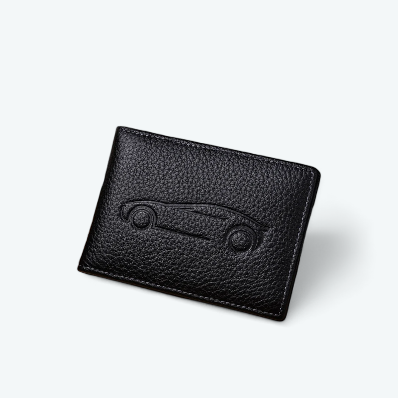 Porte Carte 2 Volets Homme Noir