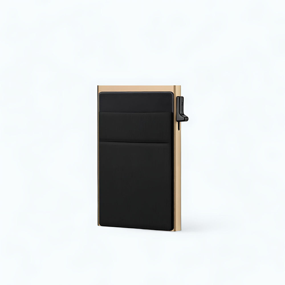 Porte Carte Aluminium Rfid Or