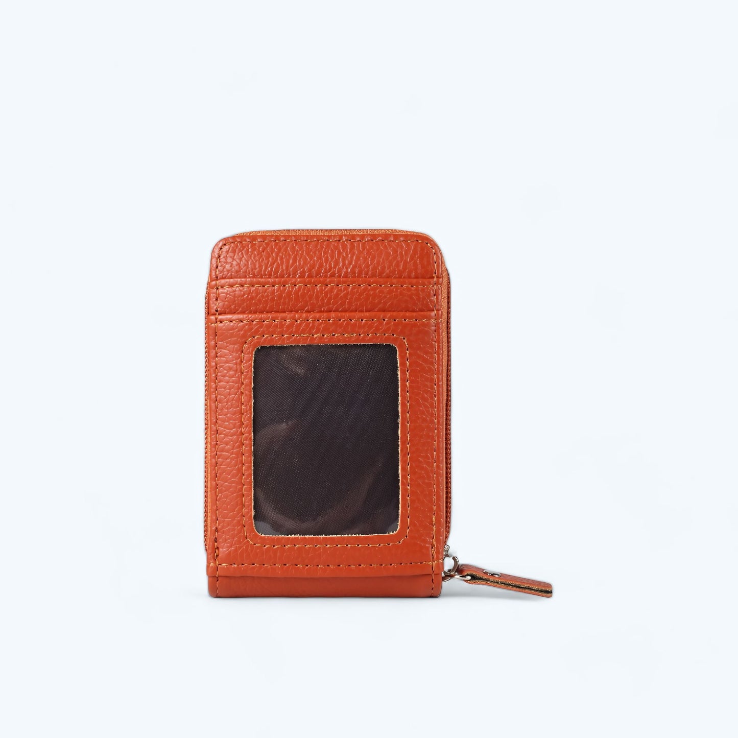Porte Carte Anti Piratage Cuir Orange