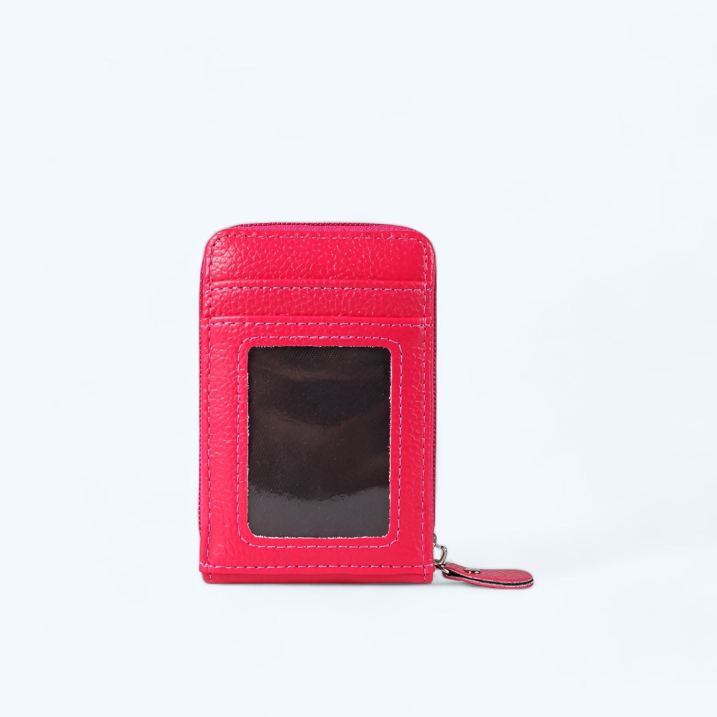 Porte Carte Anti Piratage Cuir Rose