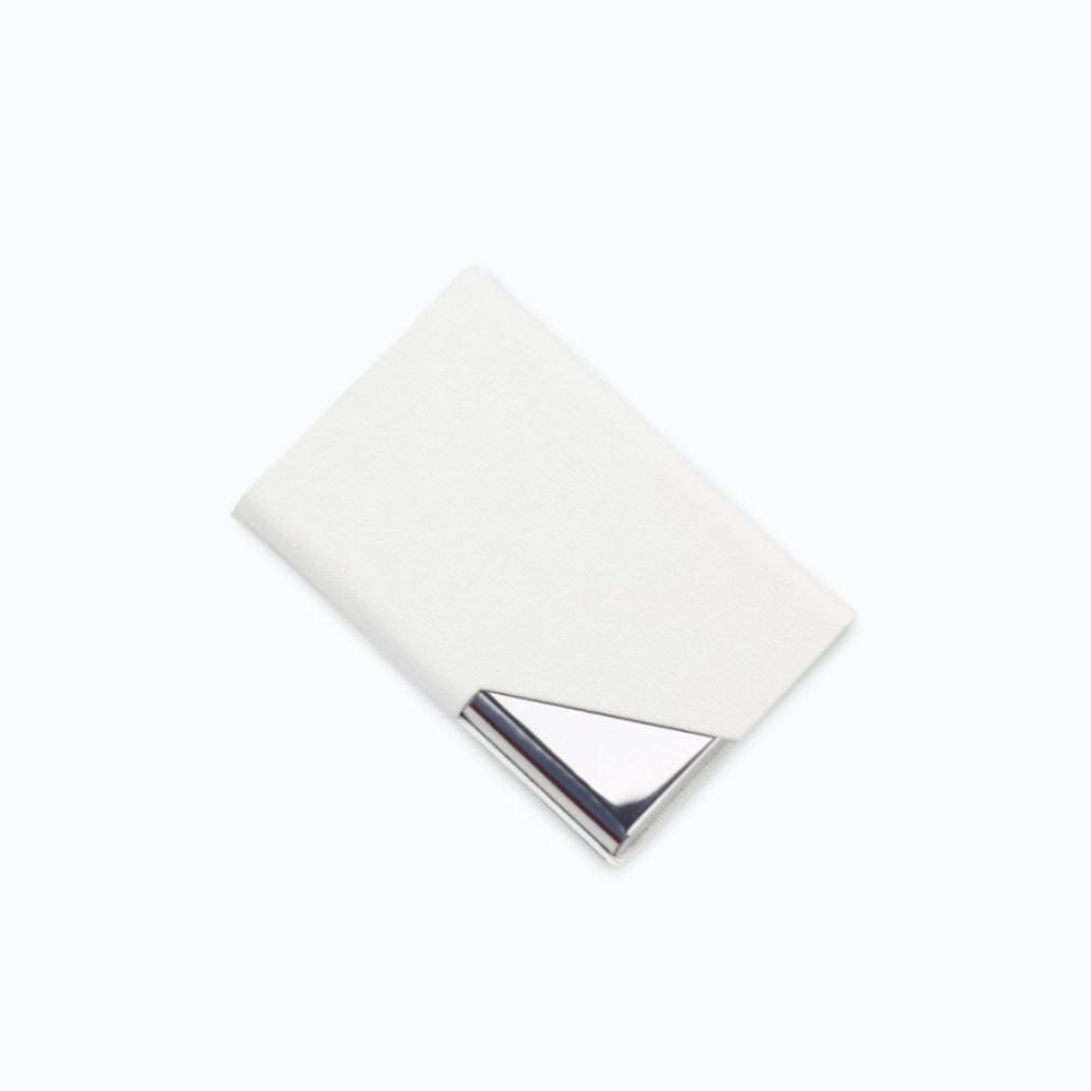 Porte Carte Bancaire Aluminium Blanc