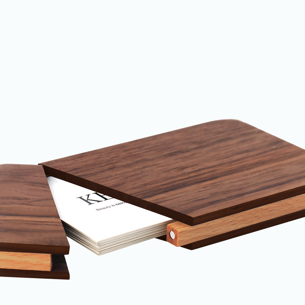 Porte Carte Bancaire Bois Bois