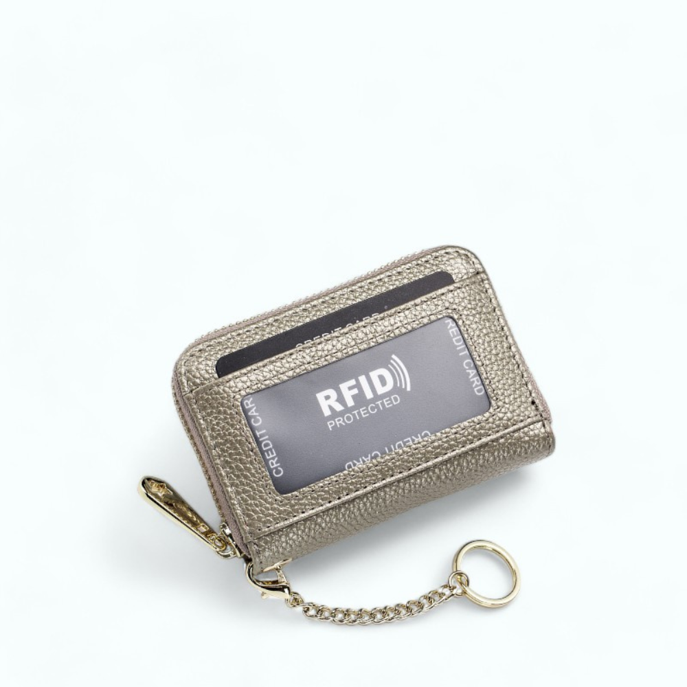 Porte Carte Bancaire Sécurisé Femme Doré