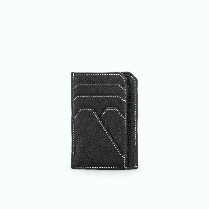 Porte Carte Compact Homme Noir