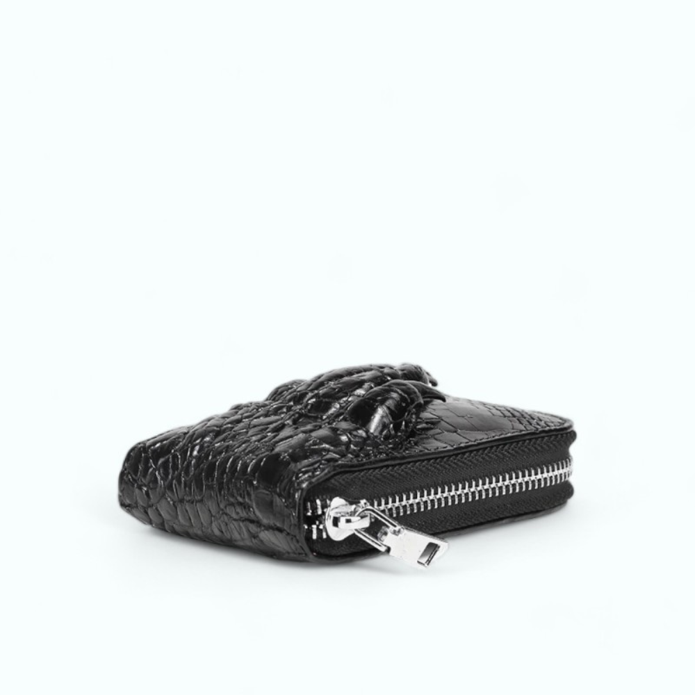 
                  
                    Porte Carte Croco Noir
                  
                