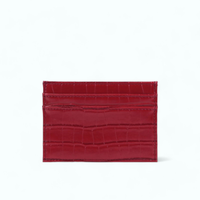 Porte Carte Crocodile Rouge
