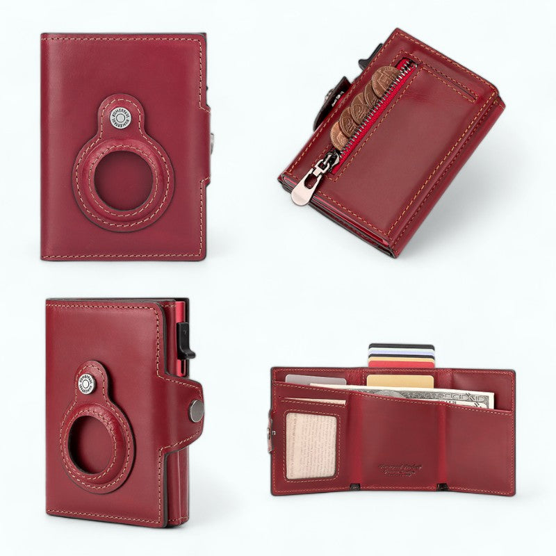 
                  
                    Porte Carte Cuir Rouge Bourgogne
                  
                