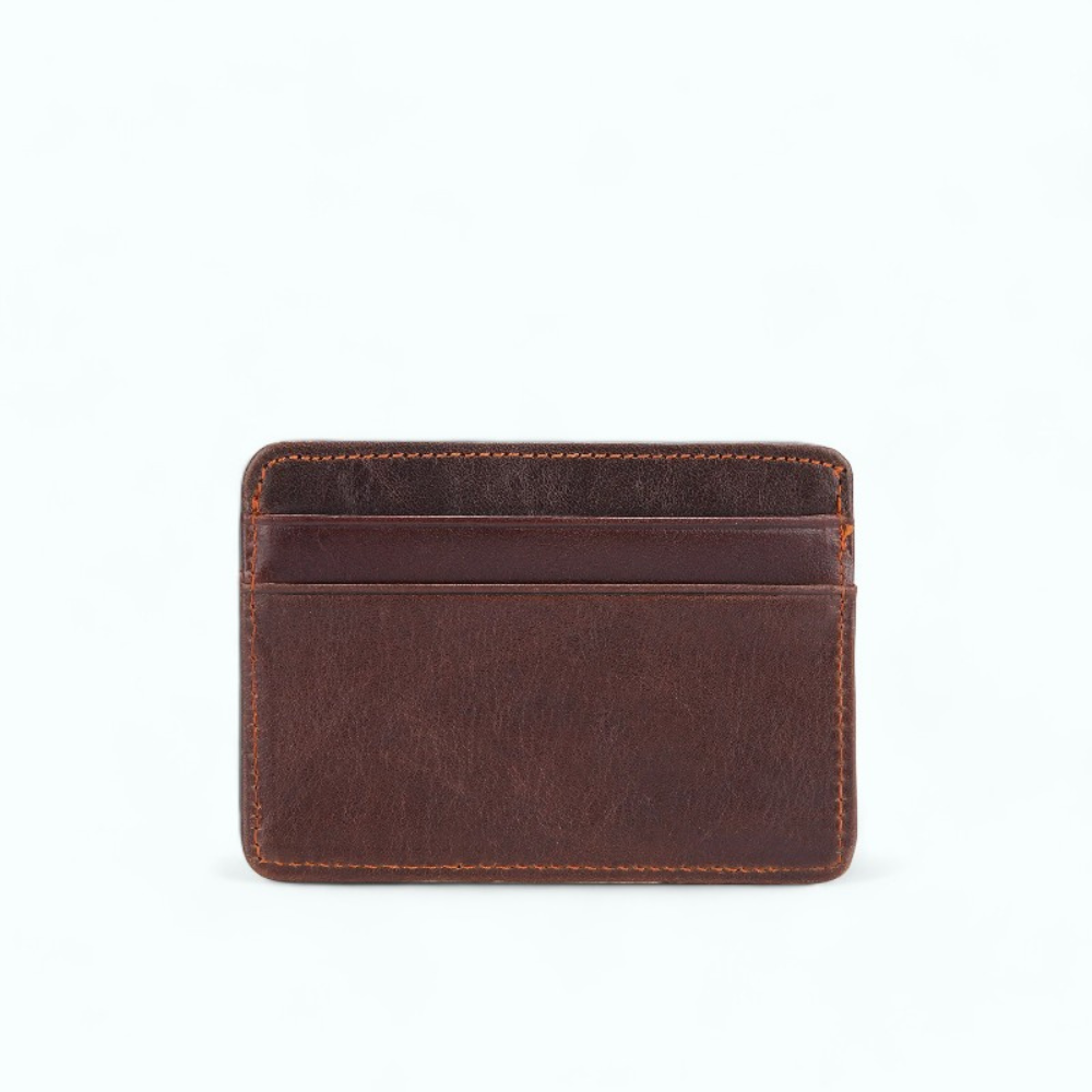 Porte Carte de Crédit Cuir Café