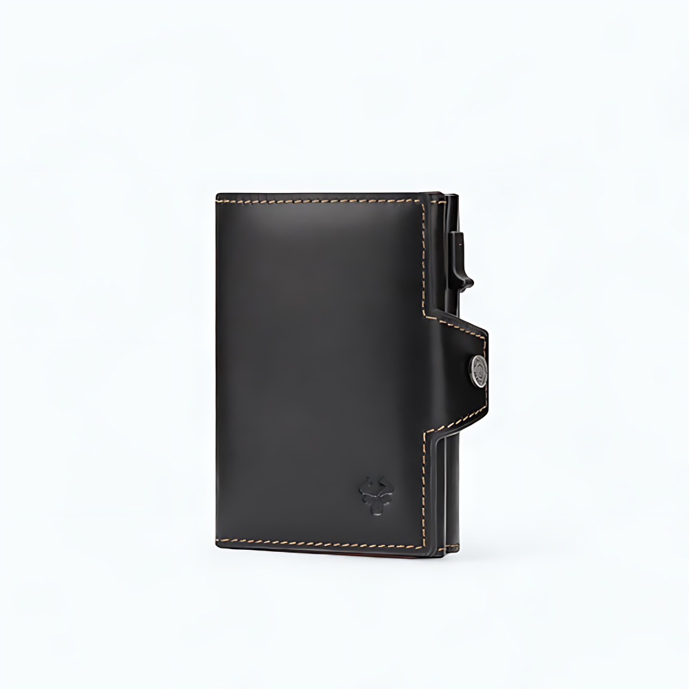 Porte Carte Homme Automatique Noir