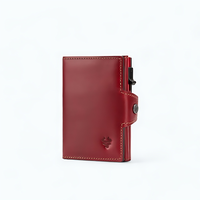 Porte Carte Homme Automatique Rouge