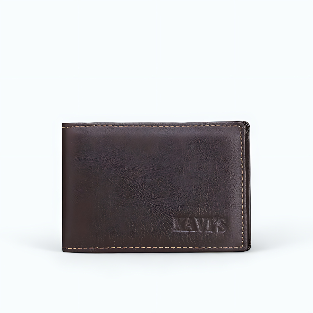 Porte Carte Homme Marron Café