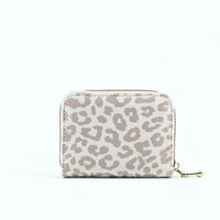 Porte Carte Léopard Blanc