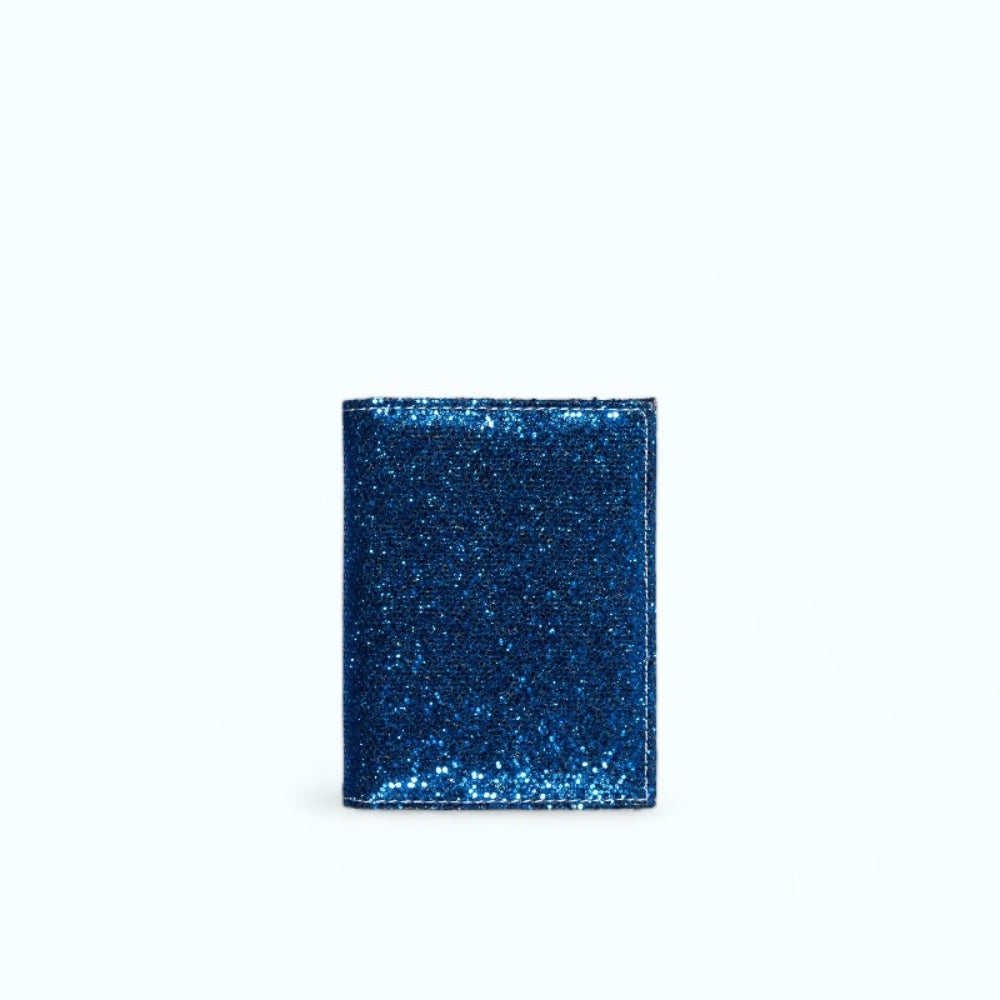Porte Carte Paillette Bleu marine