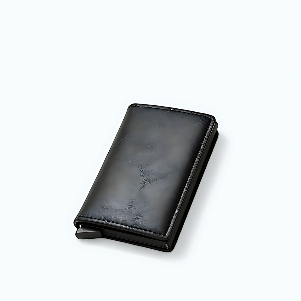 Porte Carte Plastique Rigide Noir