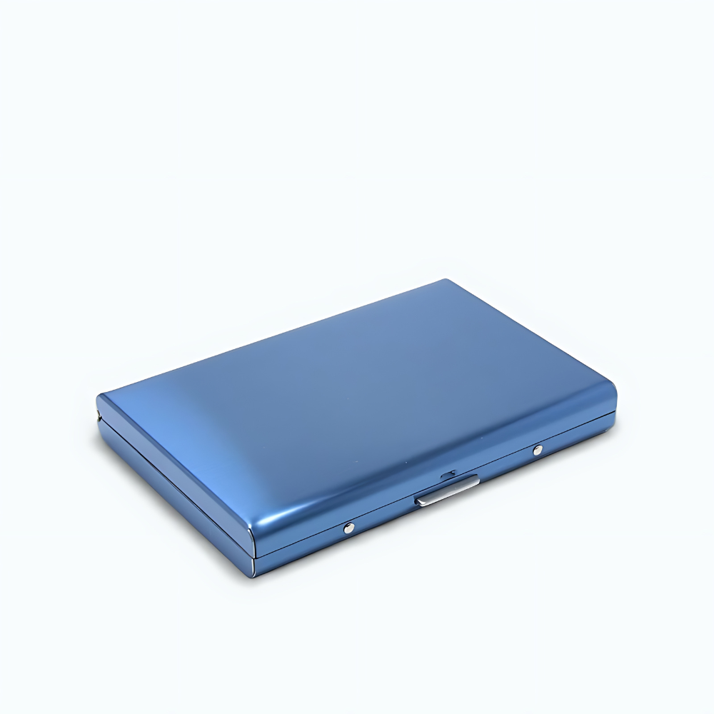 Porte Carte Rigide Bleu Bleu