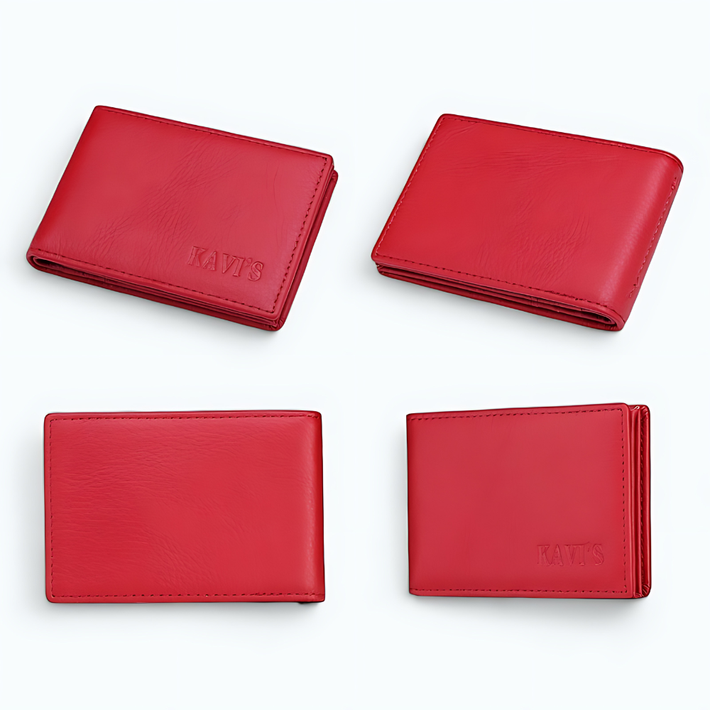 Porte Carte Rouge Rouge