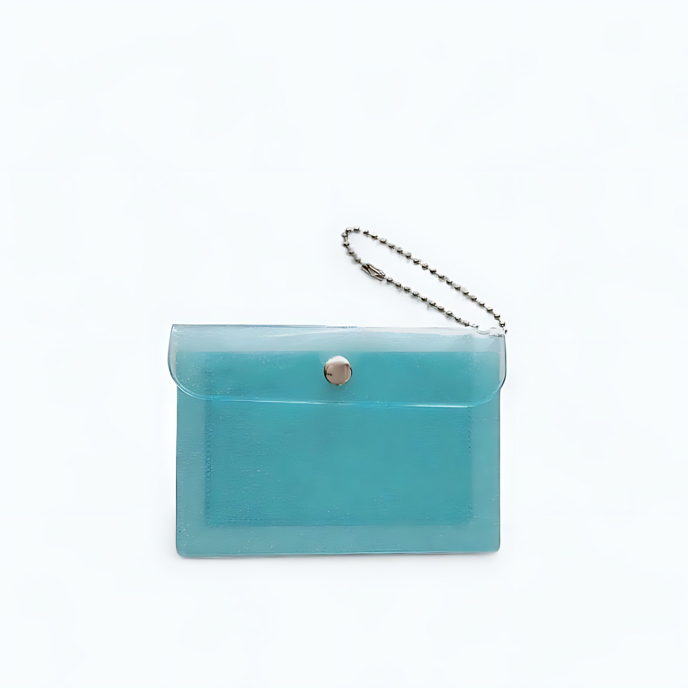 Porte Carte Transparent Vert brillant