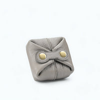 Porte Monnaie Bourse Femme Cuir Gris