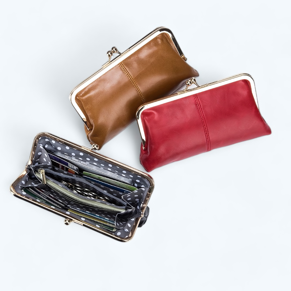 Porte Monnaie Bourse Femme Rouge Rouge