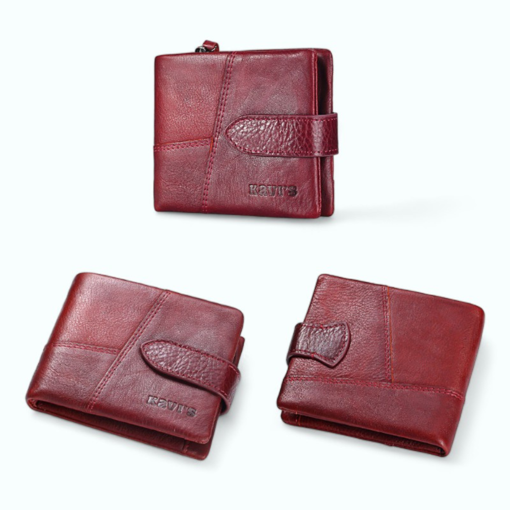
                  
                    Porte Monnaie Cuir Gras Rouge Bourgogne
                  
                