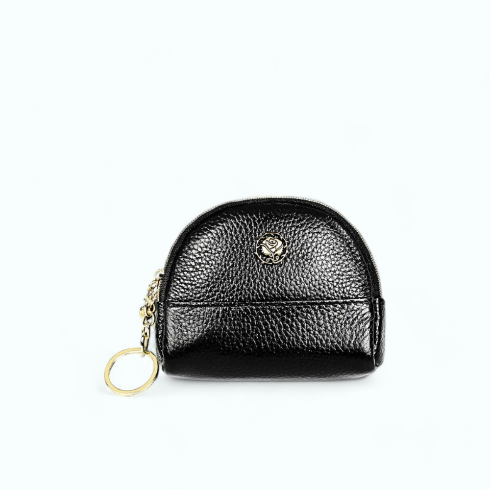 Porte Monnaie Cuir Souple Femme Noir