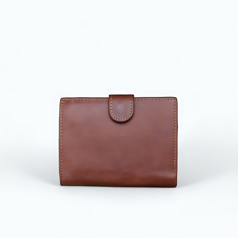 Porte Monnaie En Cuir Homme Marron