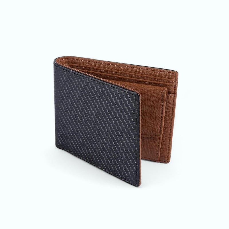 
                  
                    Porte Monnaie Homme Pratique Noir intérieur marron
                  
                