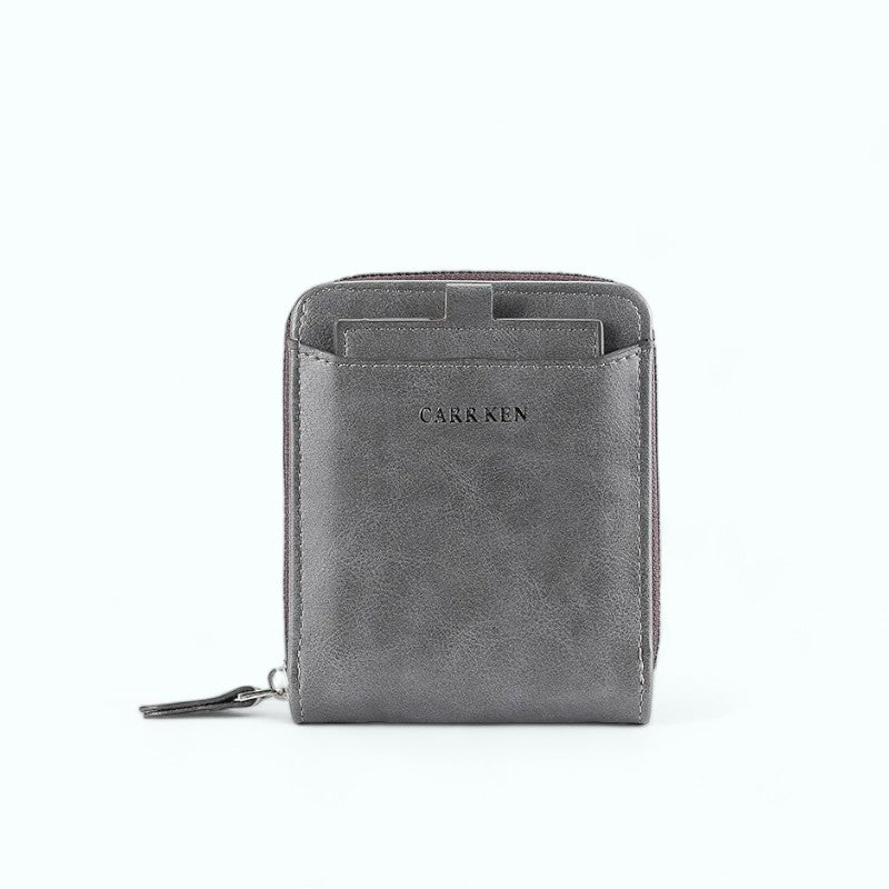 Porte Monnaie Vintage Homme Gris