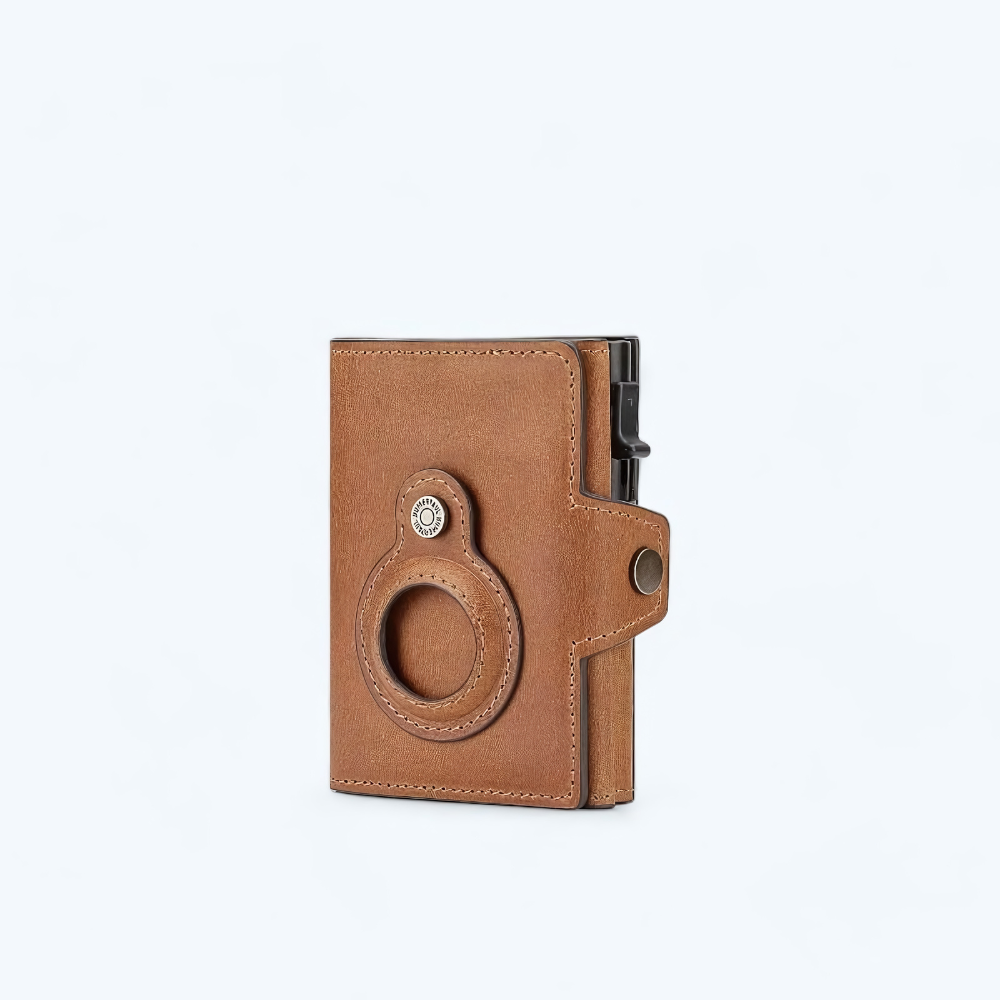Portefeuille Air Tag Marron