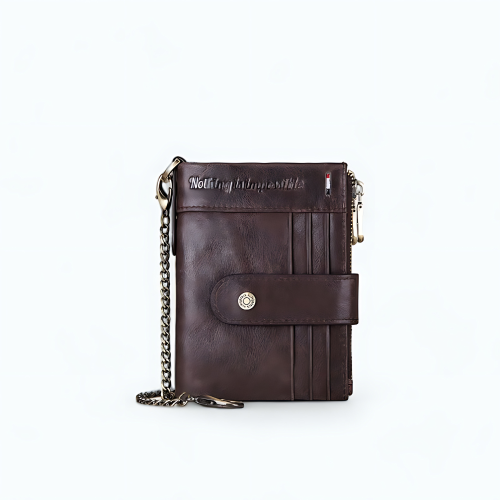 
                  
                    Portefeuille Avec Chaine Café
                  
                