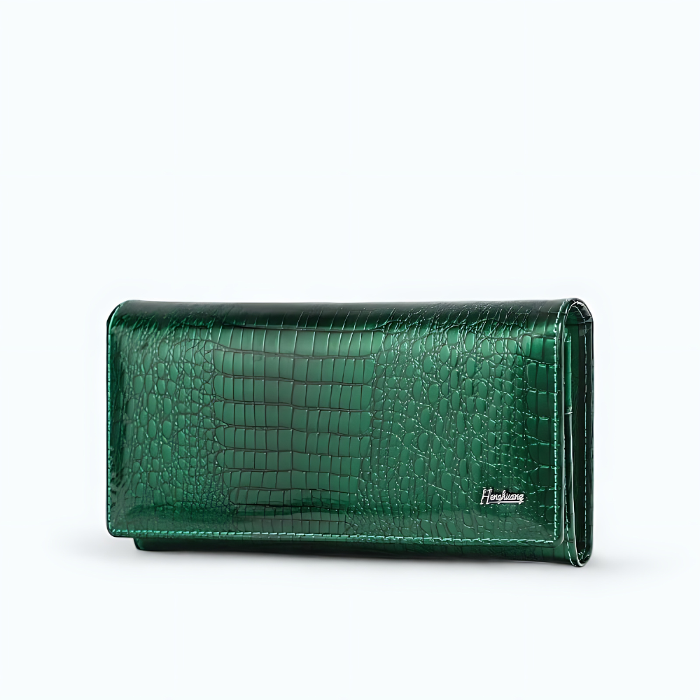 Portefeuille Brillant Vert