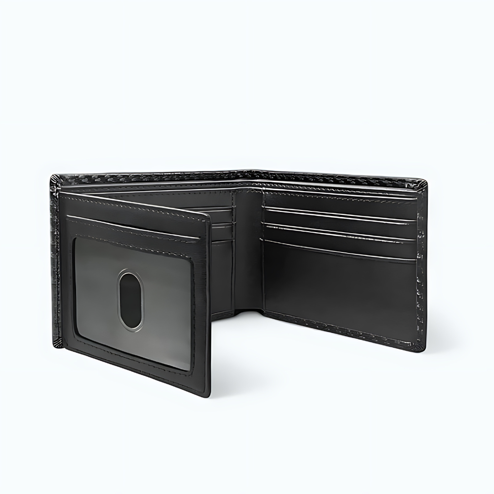 Portefeuille Carbone Noir