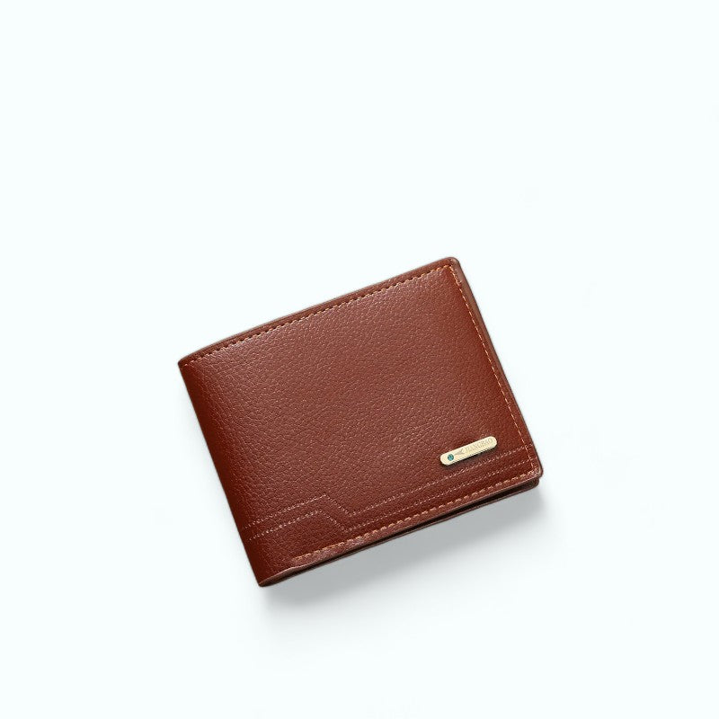 Portefeuille Compact Homme Marron