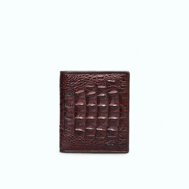 Portefeuille Croco Homme Marron