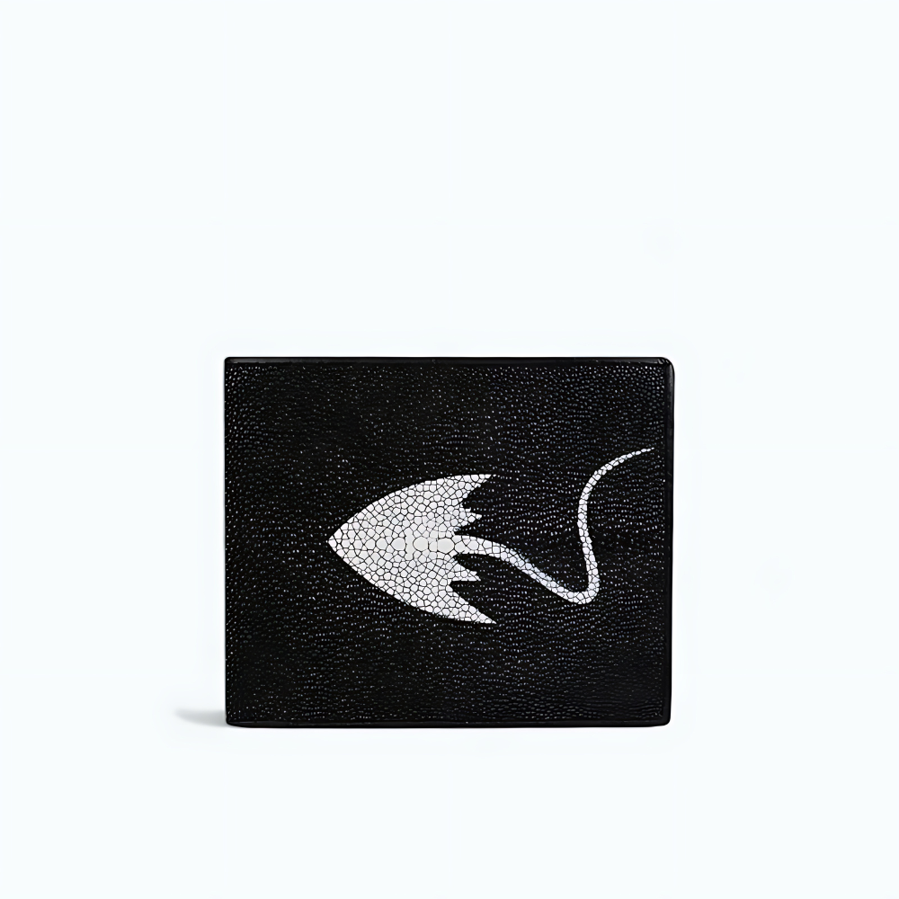 Portefeuille Cuir Luxe Homme Noir