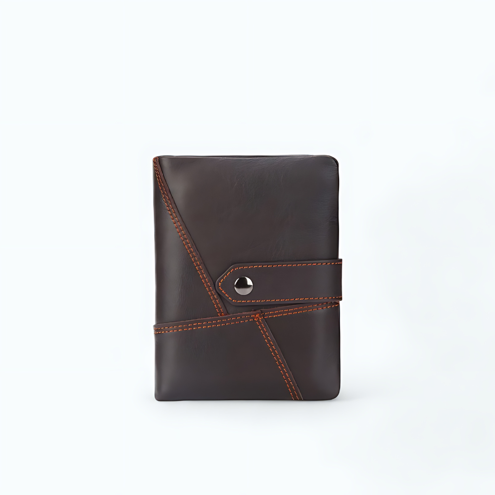 Portefeuille Cuir Marron Marron brun