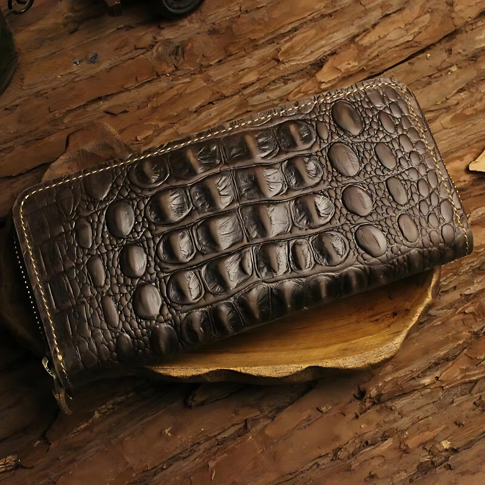 Portefeuille Cuir Veritable Café